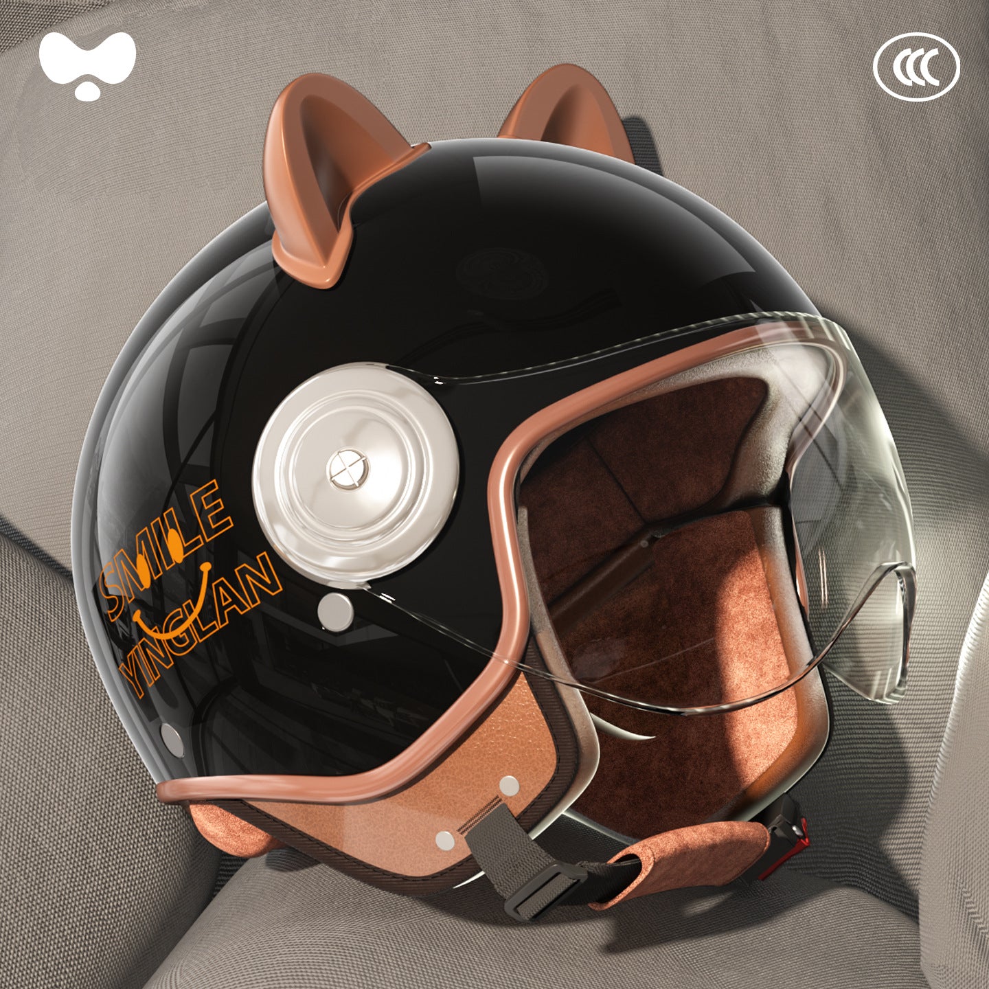 Cute Winter Warm Motorcycle Helmet for Children, Parent-Child Electric Bike Helmet for Girls, 3C Certified, Boys' Safety Helmet