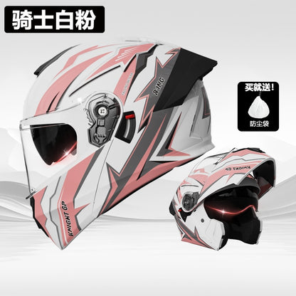 Foreign Trade Motorcycle Helmet Men's Face Helmet Four Seasons Universal Electric Vehicle Women's Motorcycle Half Helmet Winter Warm Safety Helmet