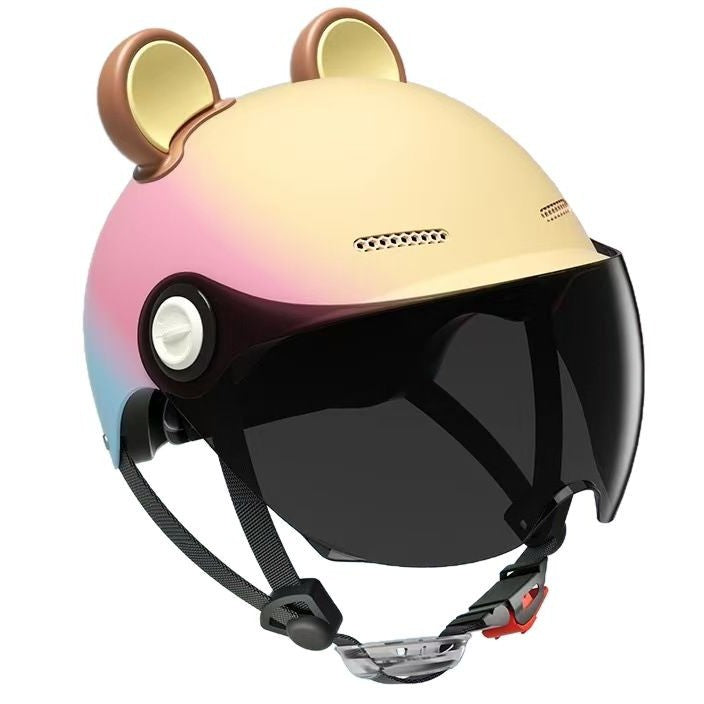 Ad Factory 3C Certified Electric Vehicle Helmet Men's and Women's Couple Helmet All-Season Motorcycle Summer Sun Protection Half Helmet