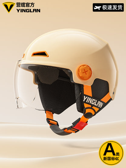 [Aerozen1.0 Helmet] Women's Electric Bike Helmet with 3C Certification, Men's Half Helmet for Motorcycle Riding, Starry Sky Edition