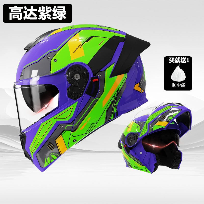 Foreign Trade Motorcycle Helmet Men's Face Helmet Four Seasons Universal Electric Vehicle Women's Motorcycle Half Helmet Winter Warm Safety Helmet