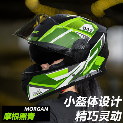 3C Certified Motorcycle Helmet Men's Four Seasons Universal Electric Vehicle New GB Women's Winter Warm Riding Safety Helmet