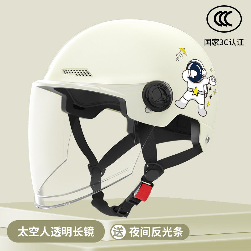 New National Standard Electric Battery Car Helmet for Men and Women Summer Sun Protection Motorcycle Half Helmet Four-Season Universal Safety Helmet New