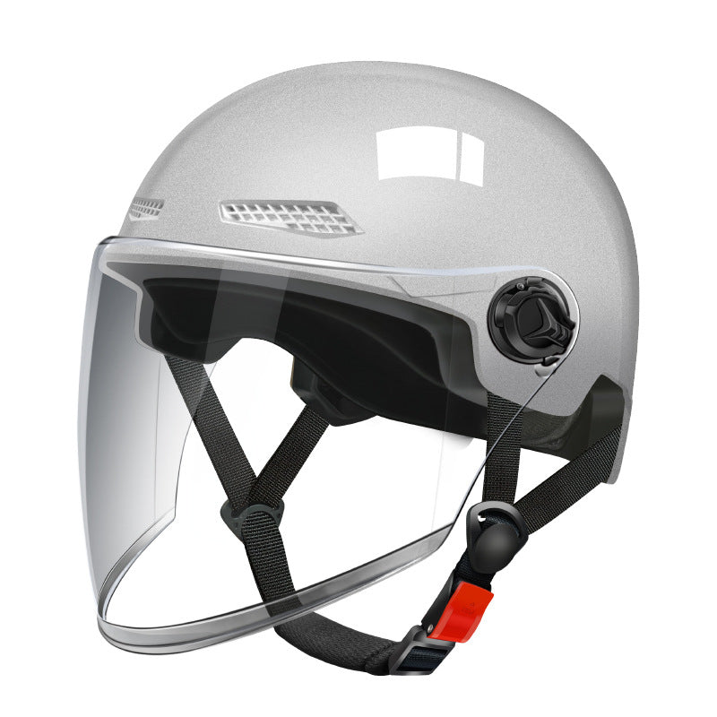 New National Standard Electric Battery Car Helmet for Men and Women Summer Sun Protection Motorcycle Half Helmet Four-Season Universal Safety Helmet New