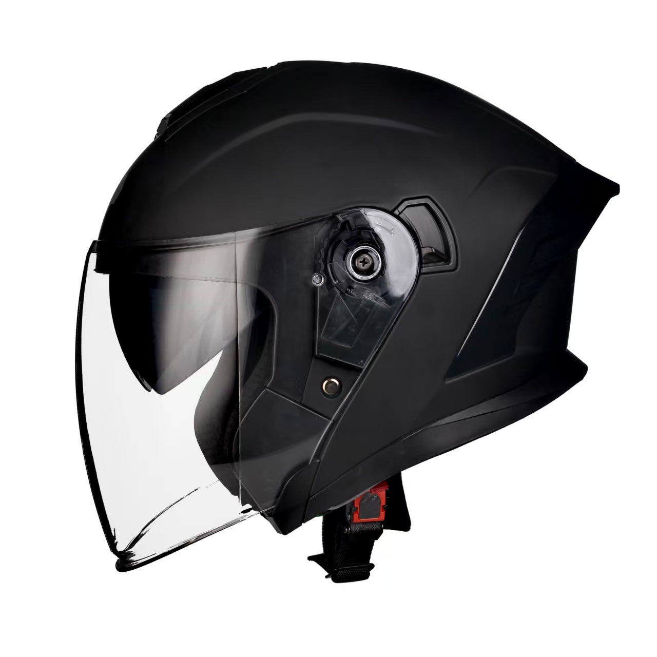 Jiarui Double-Lens Large Tail Half Helmet for Men and Women Motorcycle Dot Certified Electric Motorcycle Four-Season Universal Sun Protection Helmet
