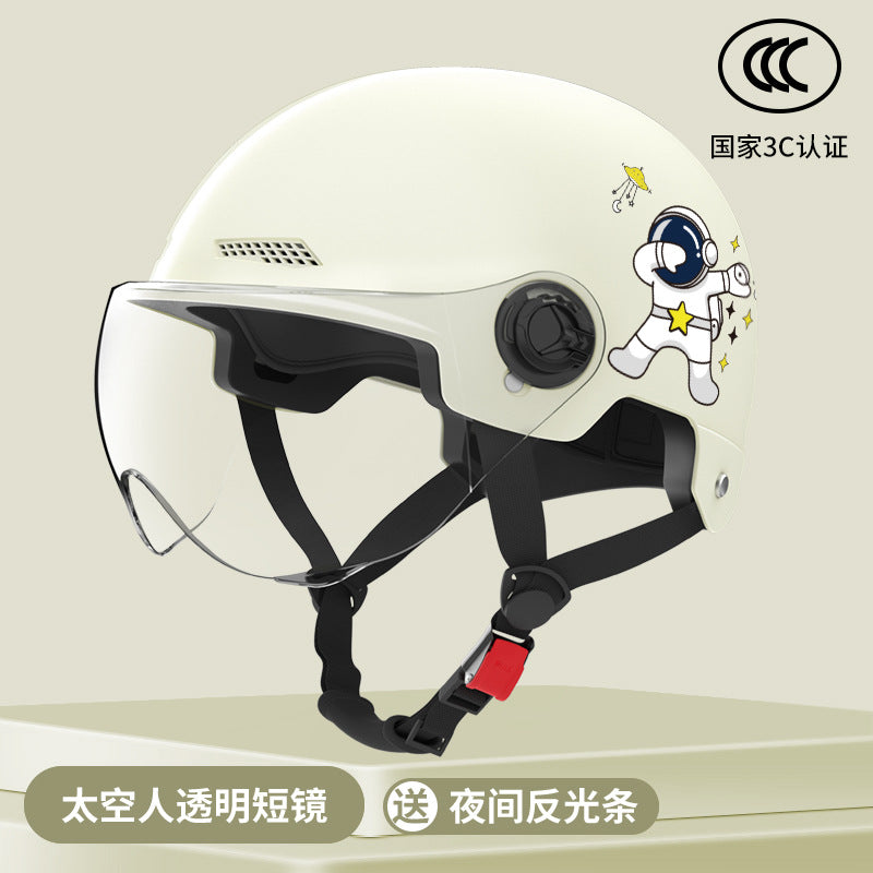 New National Standard Electric Battery Car Helmet for Men and Women Summer Sun Protection Motorcycle Half Helmet Four-Season Universal Safety Helmet New