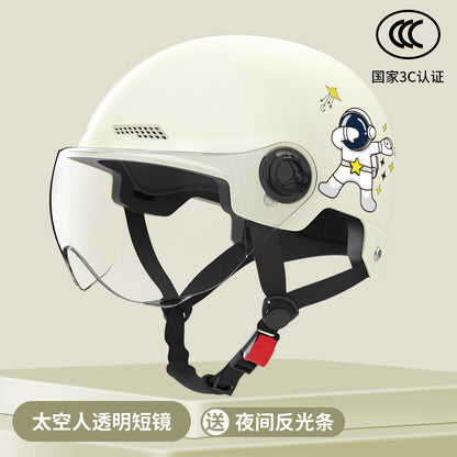 New National Standard Electric Battery Car Helmet for Men and Women Summer Sun Protection Motorcycle Half Helmet Four-Season Universal Safety Helmet New