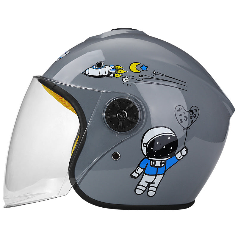 Motorcycle Helmet Electric Car Helmet Riding Safety Helmet Unisex Children's Half Helmet 505