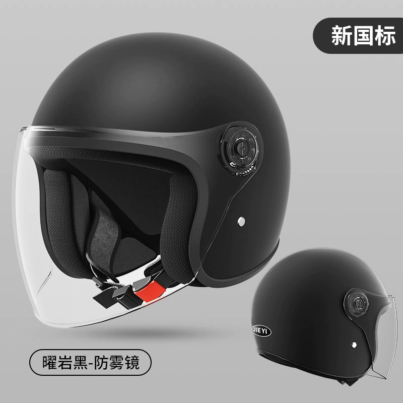 helmet 3c certification electric car men and women four seasons universal battery motorcycle safety helmet winter warm half helmet