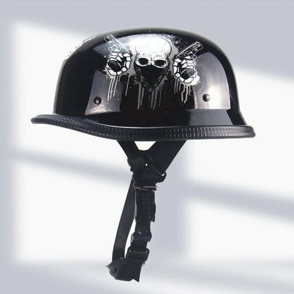 Cross-Border Exclusive Dot German-Style Soldier Helmet, Vintage Helmet, Scooter Cruiser Half Helmet, Unisex, Dot Certified