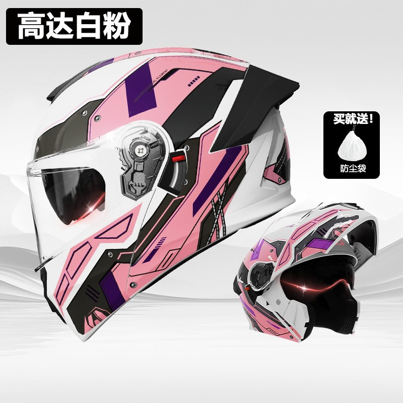 Foreign Trade Motorcycle Helmet Men's Face Helmet Four Seasons Universal Electric Vehicle Women's Motorcycle Half Helmet Winter Warm Safety Helmet