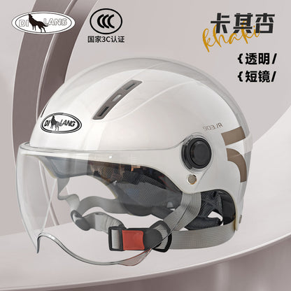 New national standard 3C certification electric car helmet motorcycle men and women summer sunscreen four seasons universal safety helmet