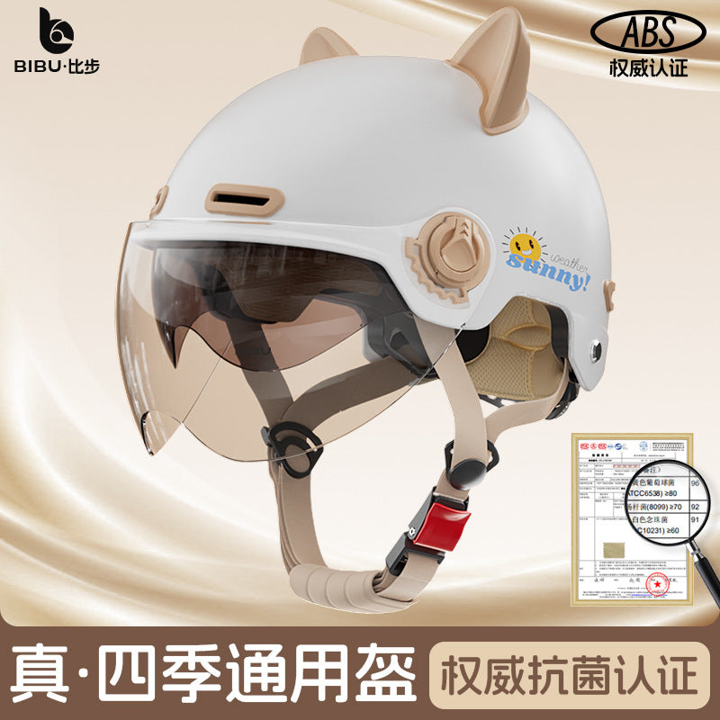 New National Standard 3C certified electric car helmet men and women Four Seasons universal sun protection electric car helmet lightweight half helmet