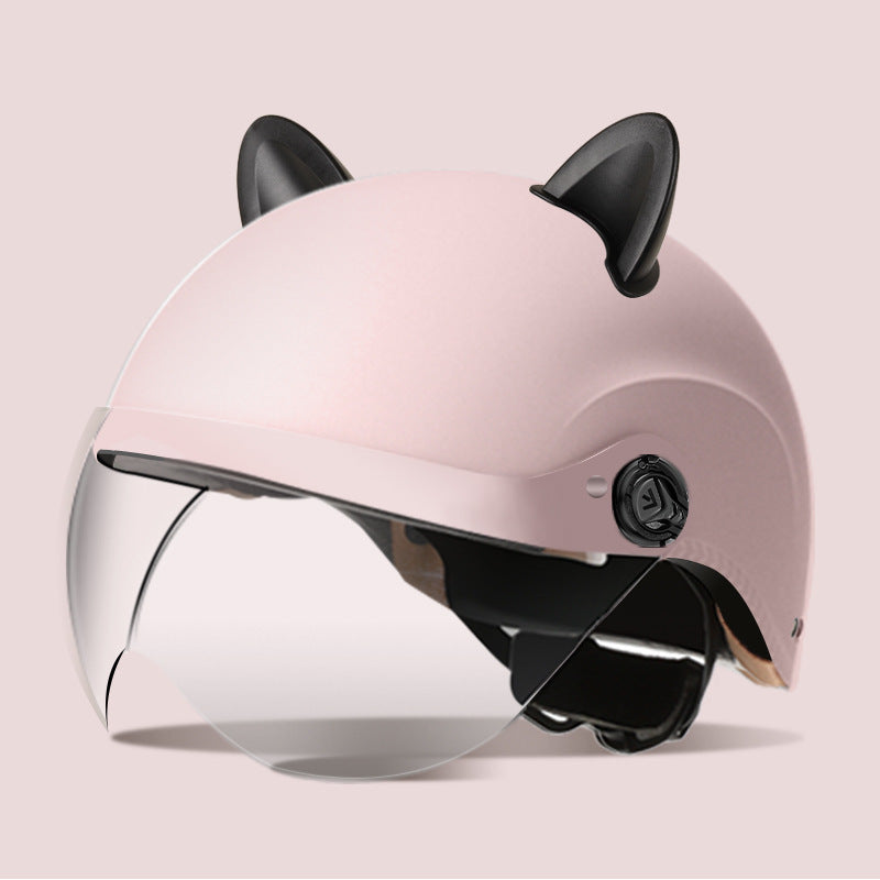 3C certification electric car helmet unisex windproof half helmet summer sun protection portable battery car safety helmet