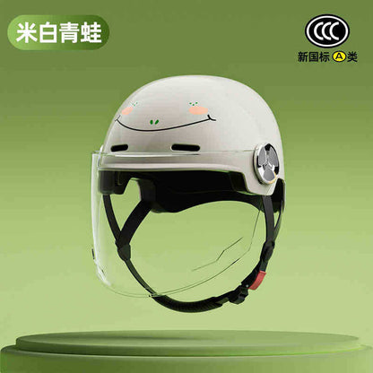 2025 new helmet electric car female cute new national standard 3C certification motorcycle hat summer