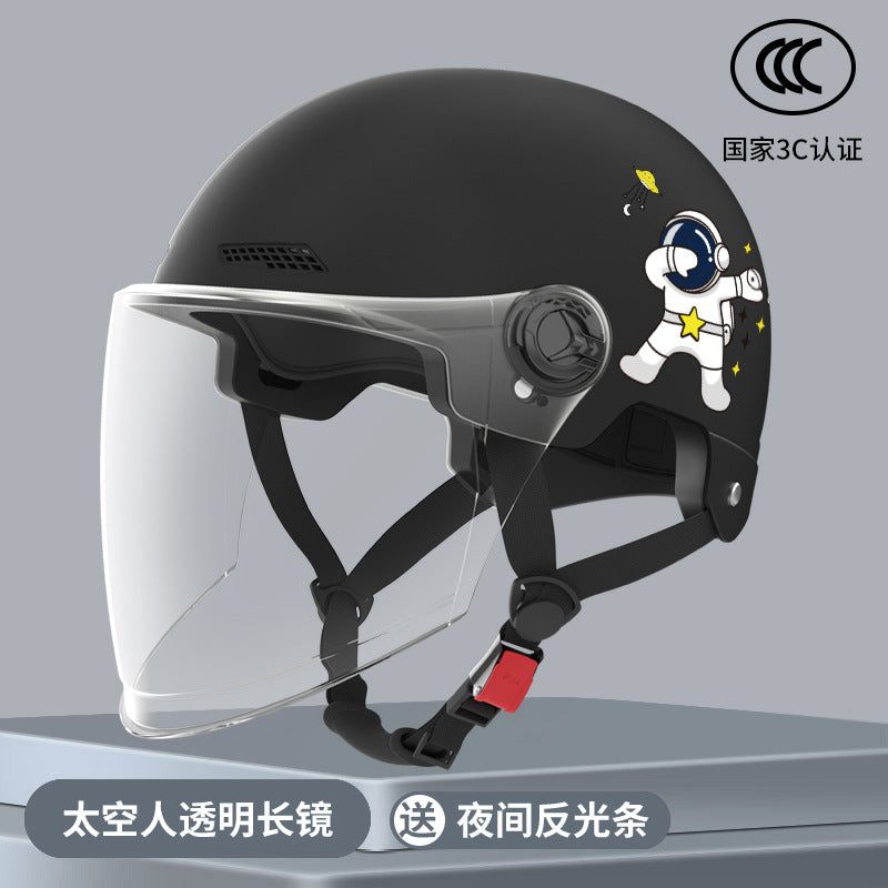 New National Standard Electric Battery Car Helmet for Men and Women Summer Sun Protection Motorcycle Half Helmet Four-Season Universal Safety Helmet New