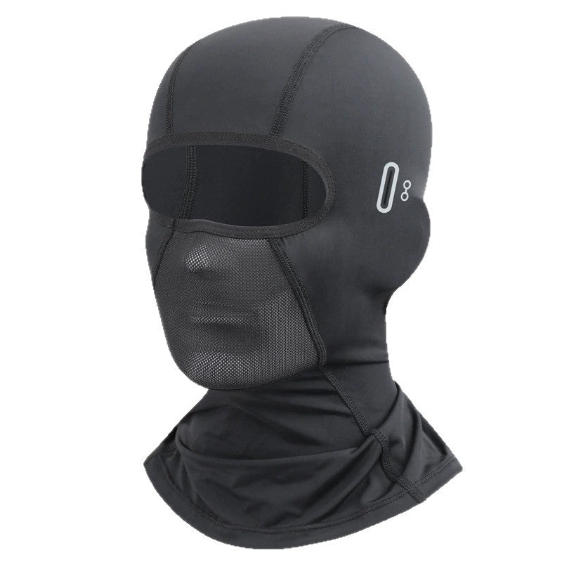 Outdoor Riding Sunscreen Ice Silk Headgear Moisture-absorbing Quick-drying Breathable Face Motorcycle Bicycle Helmet Sweat-absorbing Lining