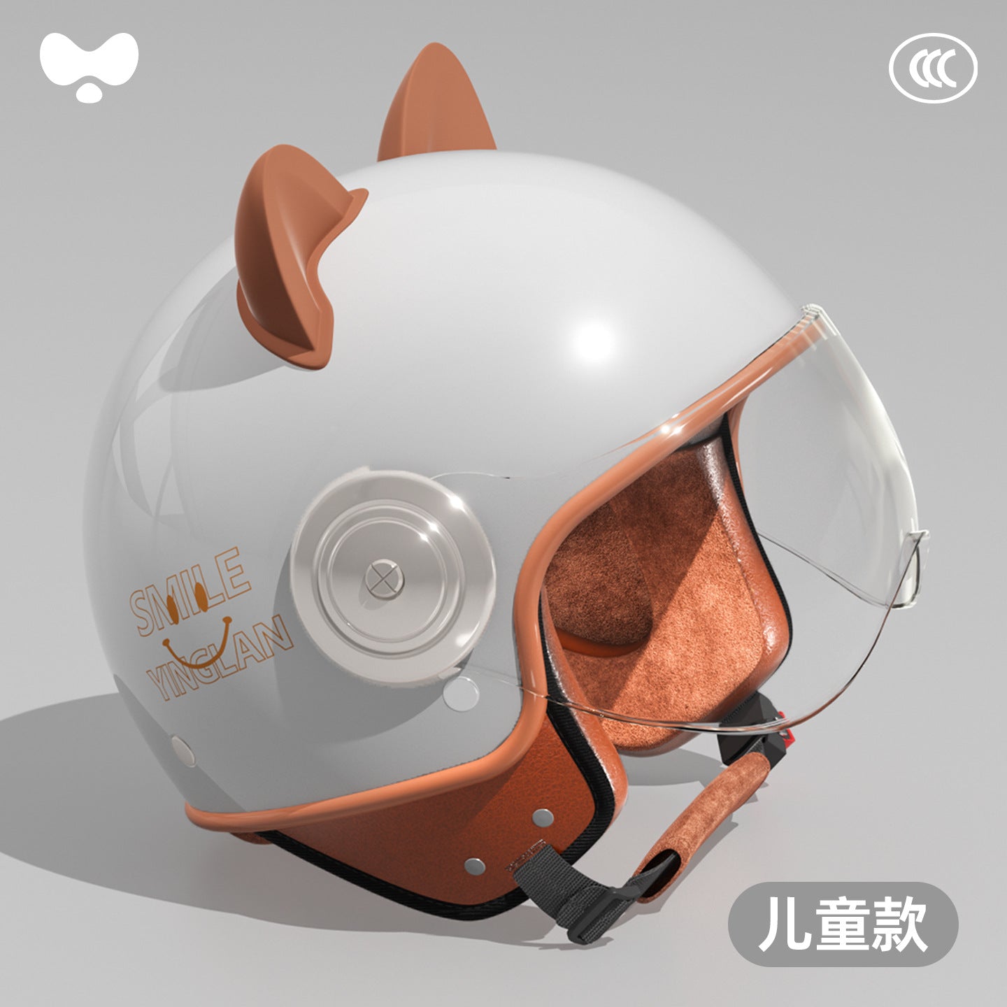 Cute Winter Warm Motorcycle Helmet for Children, Parent-Child Electric Bike Helmet for Girls, 3C Certified, Boys' Safety Helmet