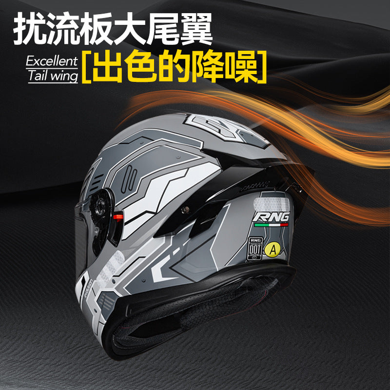 New National Standard 3C/Dot Certified Motorcycle Helmet Dual Lens with Bluetooth Headset Glasses Slot Full Face Motorcycle Helmet