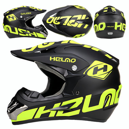 Off-Road Mountain Bike Motorcycle Helmet, Bicycle Riding Downhill Full-Face Helmet for Men and Women, Breathable, Safe, Protective, Lightweight