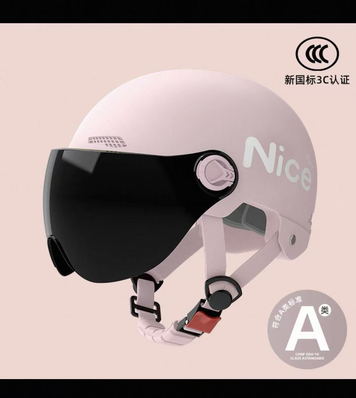 New National Standard 3C Certified Electric Vehicle Helmet for Men, Summer, Women's Battery Motorcycle Half Helmet, Lightweight Anti-Collision Helmet