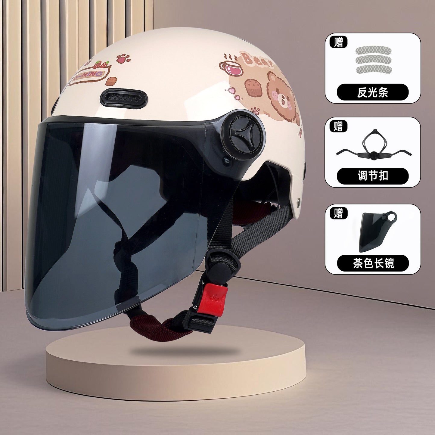 New National Standard 3C Safety Men's and Women's Breathable Universal Family Head Protection Summer Battery Motorcycle Electric Vehicle Helmet