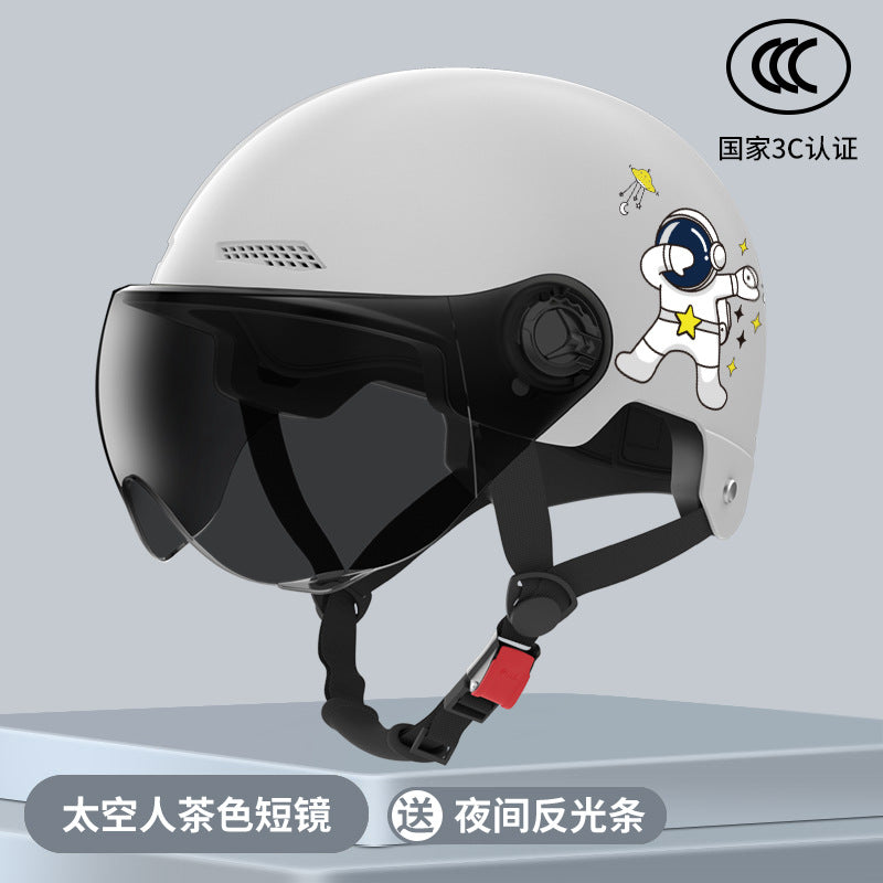 New National Standard Electric Battery Car Helmet for Men and Women Summer Sun Protection Motorcycle Half Helmet Four-Season Universal Safety Helmet New