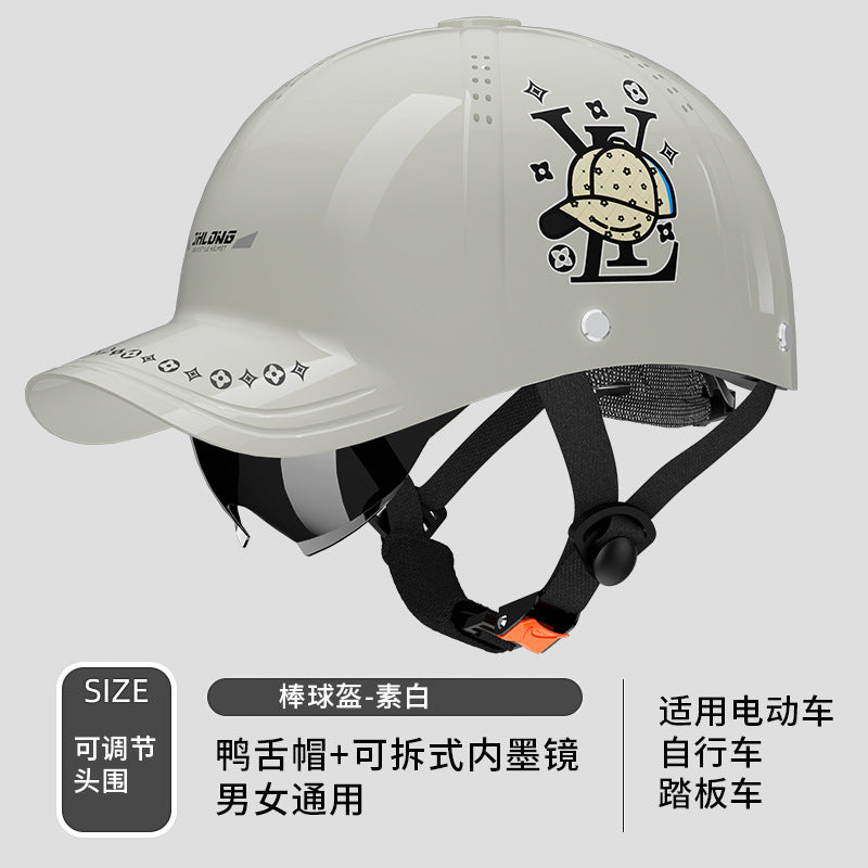 New National Standard 3C Electric Motorcycle Cap Helmet for Men, Sun Protection Breathable Safety Helmet for Women 2025 Electric Scooter