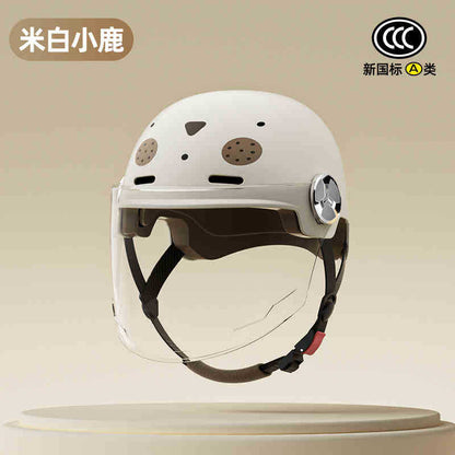 2025 new helmet electric car female cute new national standard 3C certification motorcycle hat summer