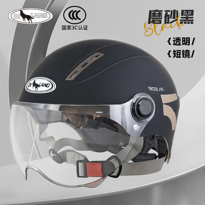 New national standard 3C certification electric car helmet motorcycle men and women summer sunscreen four seasons universal safety helmet