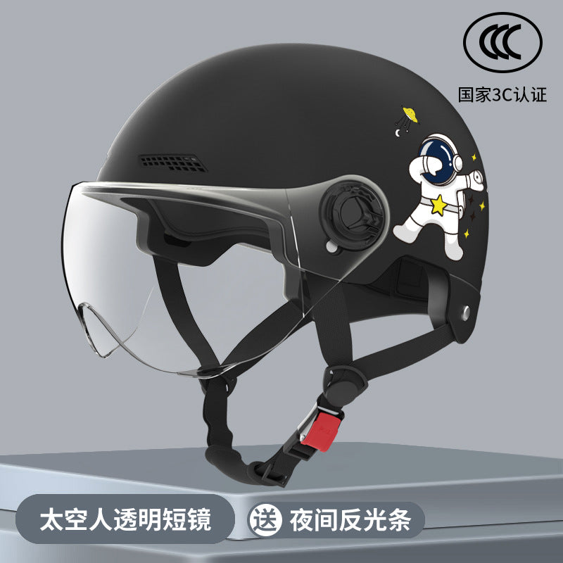 New National Standard Electric Battery Car Helmet for Men and Women Summer Sun Protection Motorcycle Half Helmet Four-Season Universal Safety Helmet New