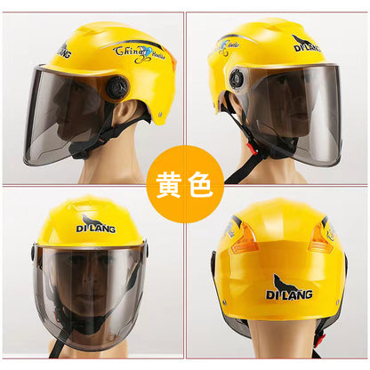 Factory direct electric car helmet men and women summer riding half helmet Four Seasons universal battery car environmental protection travel helmet