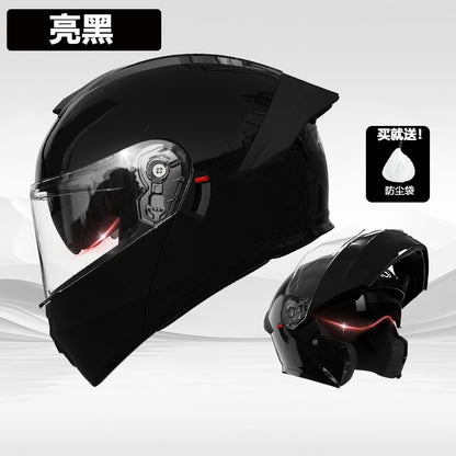 Foreign Trade Motorcycle Helmet Men's Face Helmet Four Seasons Universal Electric Vehicle Women's Motorcycle Half Helmet Winter Warm Safety Helmet