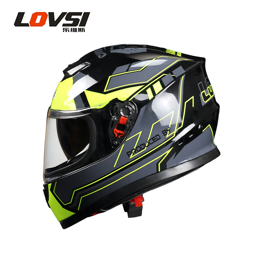 Foreign Trade Special for Motorcycle Helmet Men's Anti-fog Warm Winter Motorcycle Electric Vehicle Locomotive Women's Full Covered Full Helmet