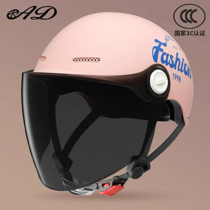 Ad3C Certified Electric Vehicle Helmet Summer Women's Popular Men's Safety Helmet Half Helmet Wholesale New National Standard Sun Protection Popular Model