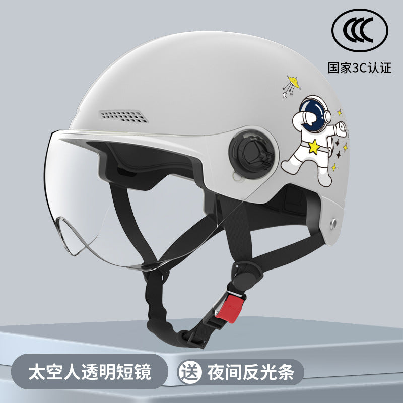 New National Standard Electric Battery Car Helmet for Men and Women Summer Sun Protection Motorcycle Half Helmet Four-Season Universal Safety Helmet New
