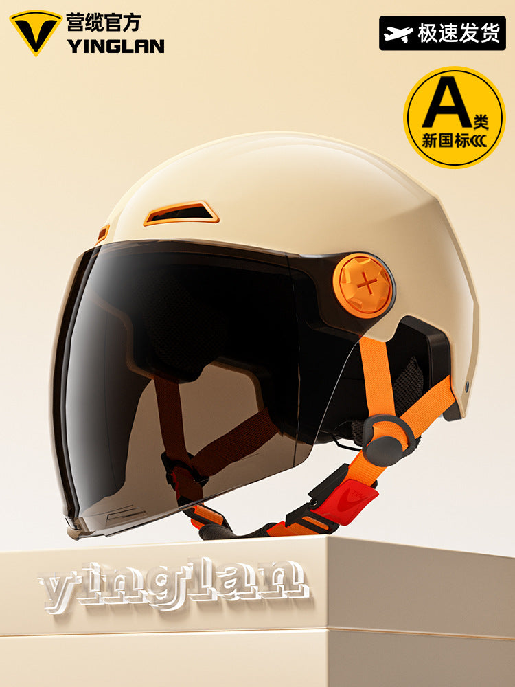[Aerozen1.0 Helmet] Women's Electric Bike Helmet with 3C Certification, Men's Half Helmet for Motorcycle Riding, Starry Sky Edition