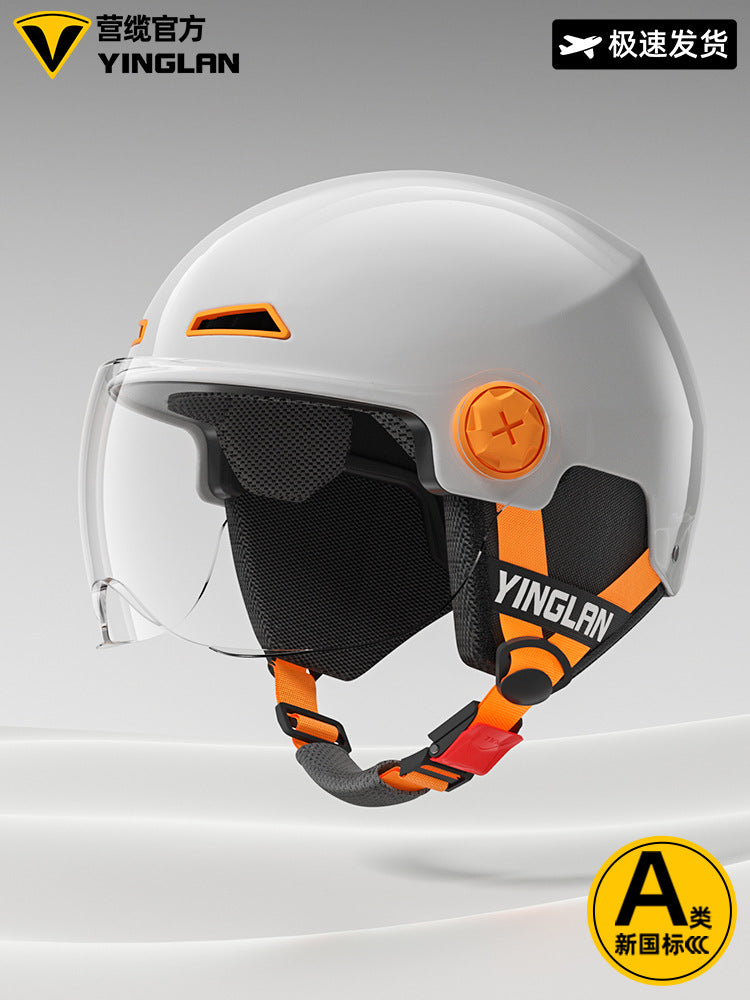 [Aerozen1.0 Helmet] Women's Electric Bike Helmet with 3C Certification, Men's Half Helmet for Motorcycle Riding, Starry Sky Edition