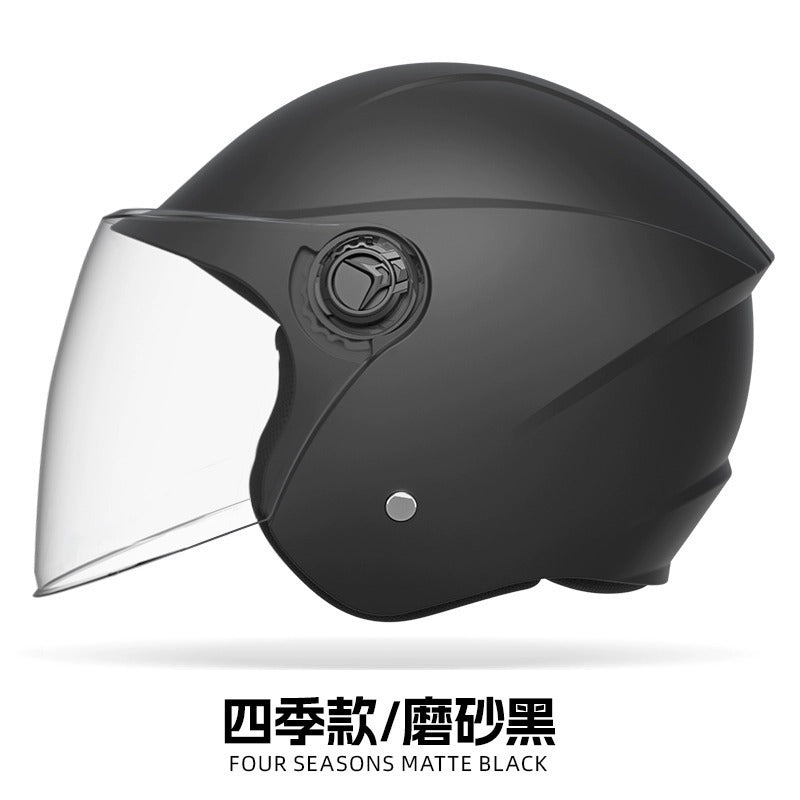 helmet 3c certification electric car men and women four seasons universal battery motorcycle safety helmet winter warm half helmet