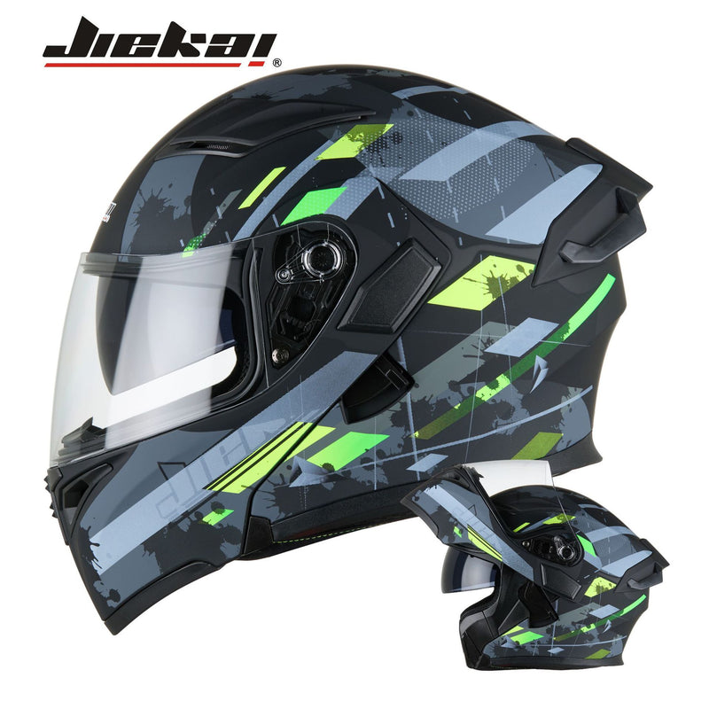 Motorcycle Helmet Male Revealing Helmet Motorcycle Imitation Race Four Seasons Universal Riding Bluetooth Tail Edition 3C Certification