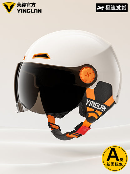 [Aerozen1.0 Helmet] Women's Electric Bike Helmet with 3C Certification, Men's Half Helmet for Motorcycle Riding, Starry Sky Edition