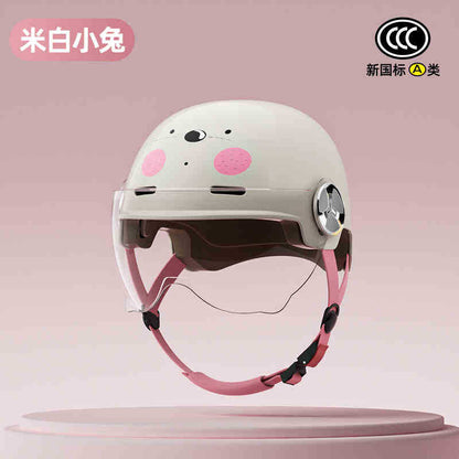 2025 new helmet electric car female cute new national standard 3C certification motorcycle hat summer