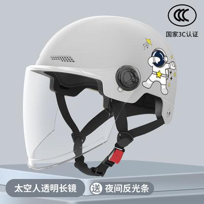 New National Standard Electric Battery Car Helmet for Men and Women Summer Sun Protection Motorcycle Half Helmet Four-Season Universal Safety Helmet New