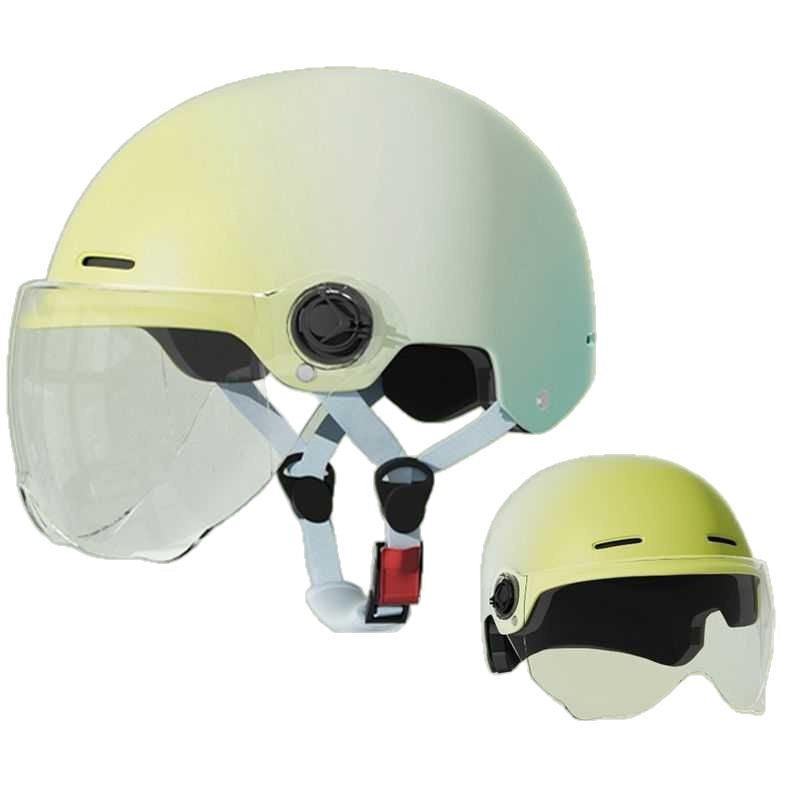 Electric Motorcycle Helmet Men's and Women's Safety Hat Autumn and Winter Four Seasons Battery Car Riding Half Helmet