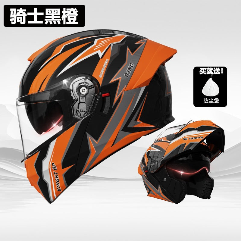 Foreign Trade Motorcycle Helmet Men's Face Helmet Four Seasons Universal Electric Vehicle Women's Motorcycle Half Helmet Winter Warm Safety Helmet