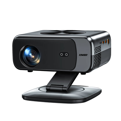 XIWBSY 2025 Mini Projector 4K 25000Lumens Smart Projector Wifi6 BT5.3 LED Projector 8K Decode Portable Home Cinema Projector 64G