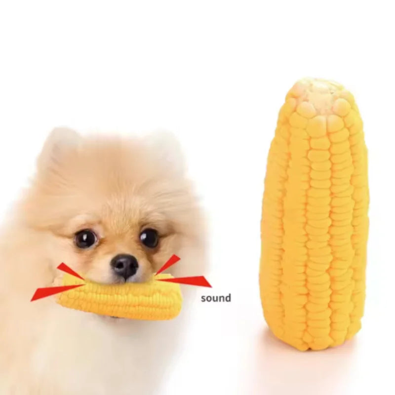 New Latex Corn Shape Puppy Dogs Toy Squeak Toys Pet Supplies Training Playing Chewing Dog Toys For Small Dogs Pet Toys