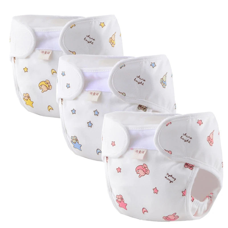 Reborn Baby Dolls Diapers Accessories 4-Piece Pack Fit for 17-24 inch Reborn Dolls Newborn Underwear Reusable Washable
