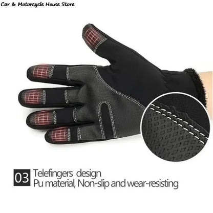 1Pair winter Motorcycle gloves, Ski gloves,cycling gloves,touch screen gloves, riding and mountaineering gloves