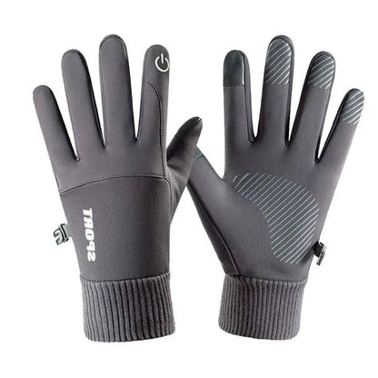 Cycling gloves Warm Full Fingers Waterproof Cycling Outdoor Sports Running Motorcycle Ski Touch Screen Fleece Gloves